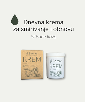 Dnevna krema za smirivanje i obnovu iritirane kože - Borcat krem / 125 ml
